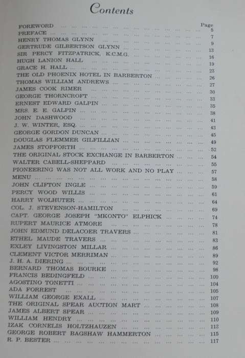 Some Lowveld pioneers(Lowveld 1820 settlers society)
