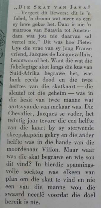 Die Skat van Java deur Karl Kielblock(avontuurverhaal vir die jeug)
