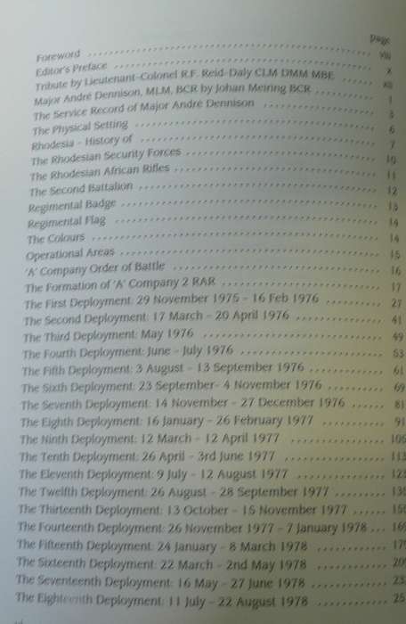The war diaries of Andre Dennison by JRT Wood(Rhodesian bush war)