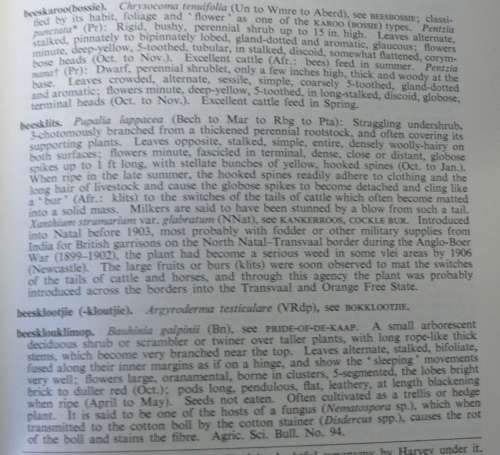 Common names of South African Plants  by C A Smith