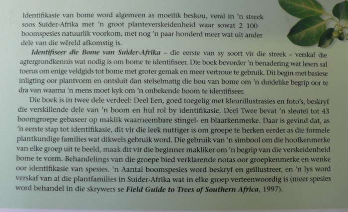 Identifiseer die bome van Suider-Afrika deur Piet en Braam van Wyk