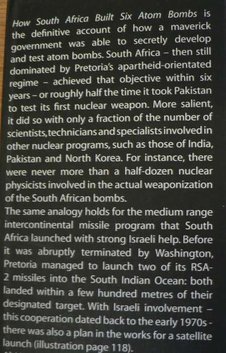 How South Africa built six atom bombs by Al J. Venter
