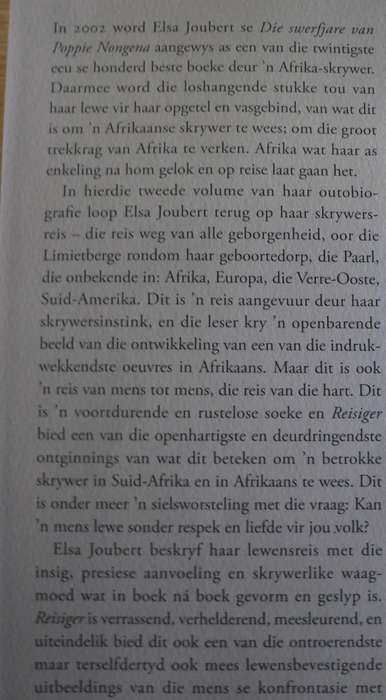 Reisiger deur Elsa Joubert(mooi 1ste uitgawe)