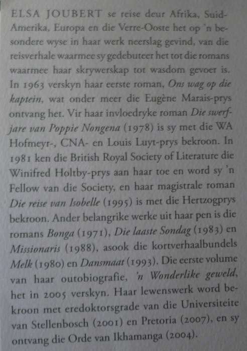 Reisiger deur Elsa Joubert(mooi 1ste uitgawe)