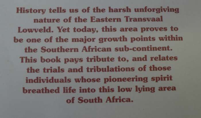 Pioneers of the Lowveld by Hans Bornman