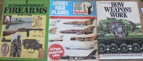 3 X MILITARY/ WEAPONS BOOKS.