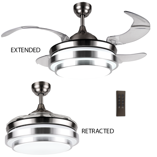 CEILING FAN 3 BLADES 106CM FCF043 SATIN BRIGHT STAR