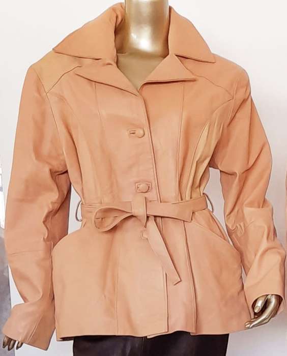 Winter Genuine Leather jacket Women Sheepskin Down Coats Huge Fur Collar Waist Belt Jaqueta size M