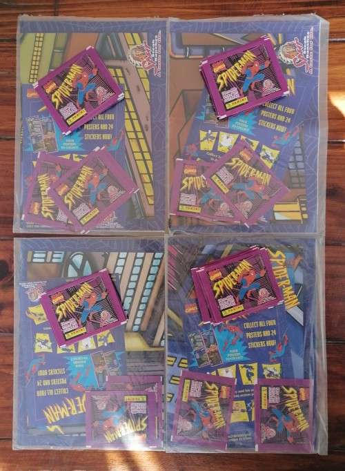 1998 Panini Spiderman Poster and Stickers - Complete Collection