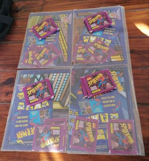 1998 Panini Spiderman Poster and Stickers - Complete Collection