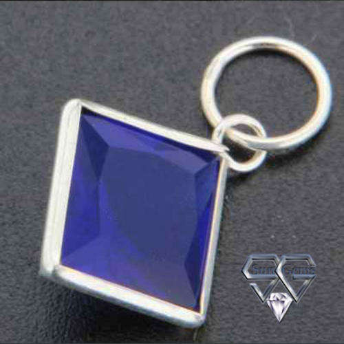 Solid 925 Sterling Silver & CZ Pendant 17mm + 0.50g