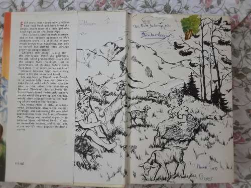 2 Vintage books for girls *Heidi + Girls' Stories* Beautiful memories!!