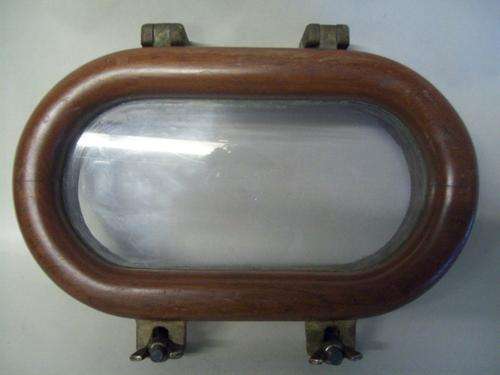 FANTASTIC FIND!! GENUINE PORTHOLE WINDOW!! SOMETHING for the NAUTICAL COLLECTOR!!