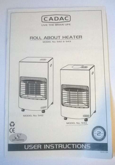 CADAC HEATER. MODEL 943. Roll Around Heater. Brand new!