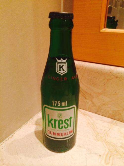 Old School Bottle - Krest Ginger Ale - 175 Sealed and Full