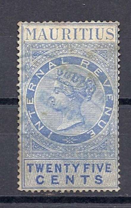 MAURITIUS GREAT EARLY USED REVENUE STAMP  !!!