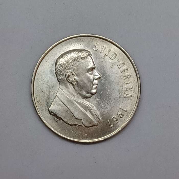 1967 Silver 1 Rand Suid Afrika