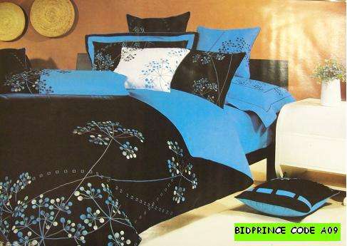 embroidered duvet set - 6 Pce - Poly _Cotton