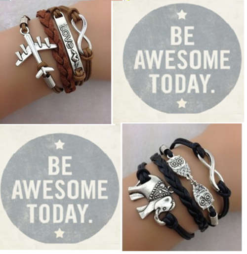 Never to be REPEATED Lot of 2 Infinity Bracelets!!