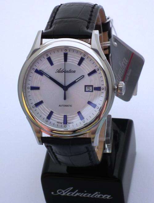 100% SWISS Made ADRIATICA, Classic AUTOMATIC S/Steel Mens Date Watch A2804.52B3A