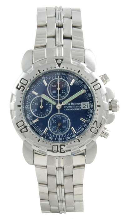 Krug Baumen SPORTSMASTER Blue S/STEEL Gents Chronograph 7186G/BL