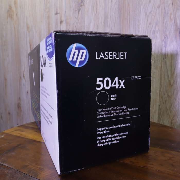 HP 504X (CE250X) Black Toner Cartridge (10,500 Pages) - High Yield