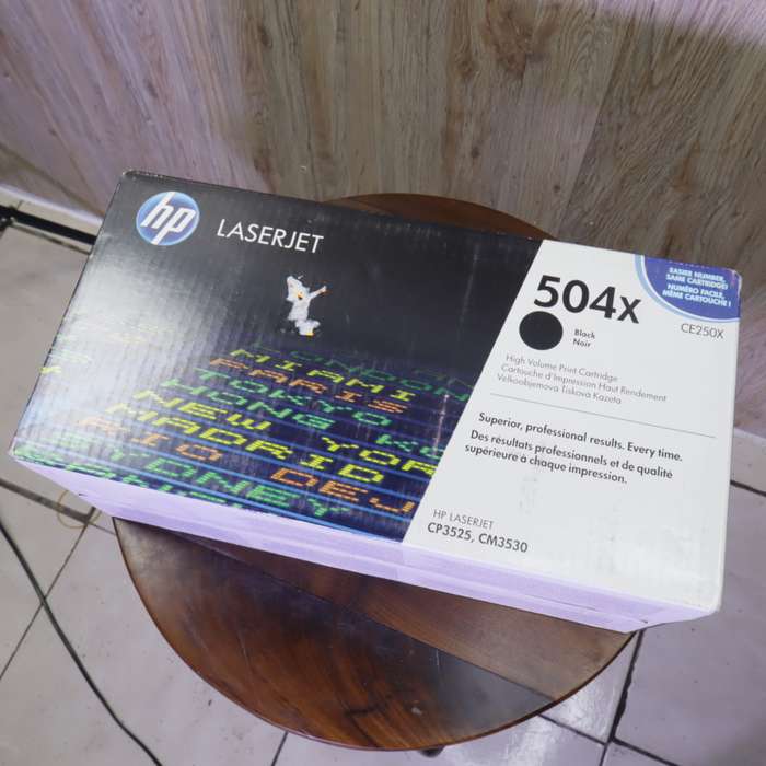 HP 504X (CE250X) Black Toner Cartridge (10,500 Pages) - High Yield