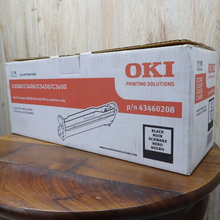 OKI 43460208 BLACK Image Drum (15,000 Pages) for OKI C3300, C3400, C3450, C3600 Printers