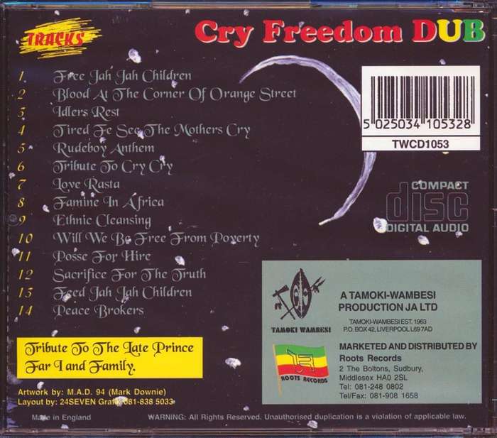 Prince Far I- Cry Freedom Dub