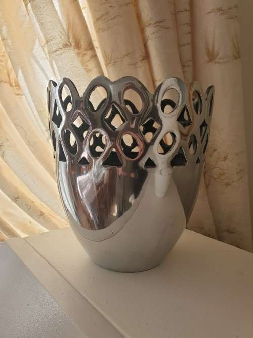 Large Pewter Vase Just for You