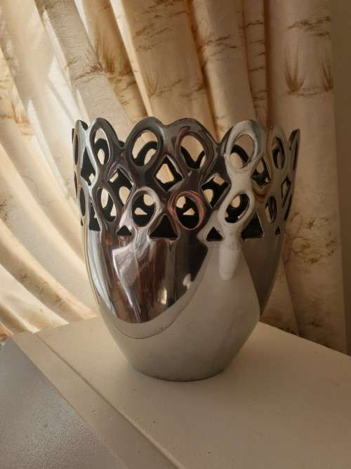 Large Pewter Vase Just for You