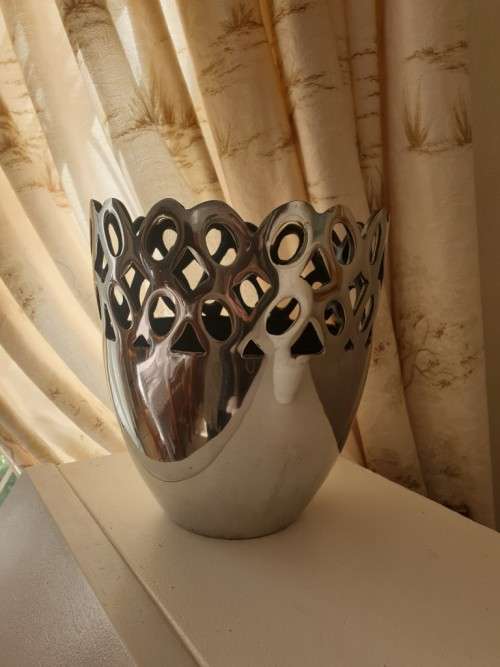 Large Pewter Vase Just for You