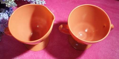 Hazel Atlas cream and sugar bowl