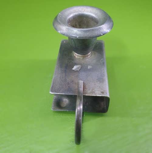 Vintage Finger loop candle holder match box Slot