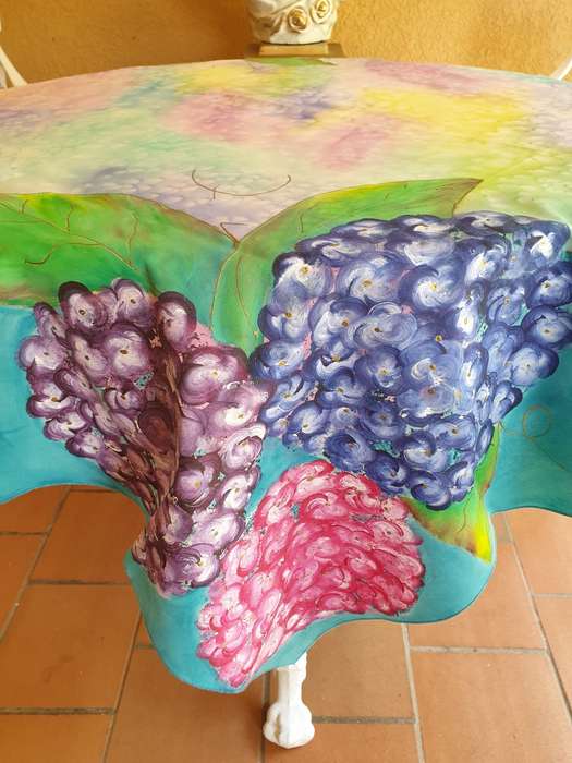 HAND PAINTED TABLE CLOTH