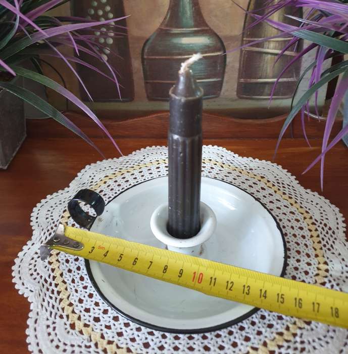 Vintage Enamel Chamber Stick