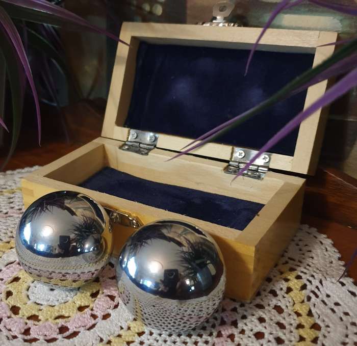 Stainless Steel  Baoding Health Balls |  Stress Therapy | Musical Hand Exercise
