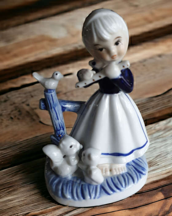 Small Blue and White Figurine