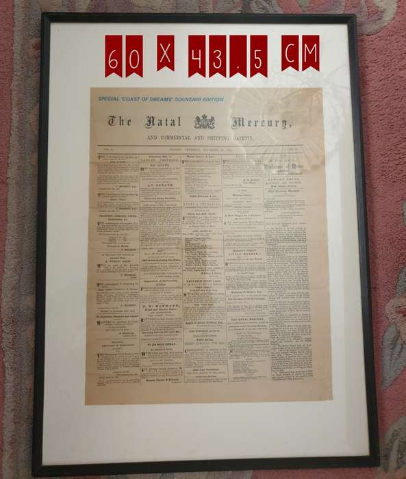 The Natal Mercury  25 November 1852