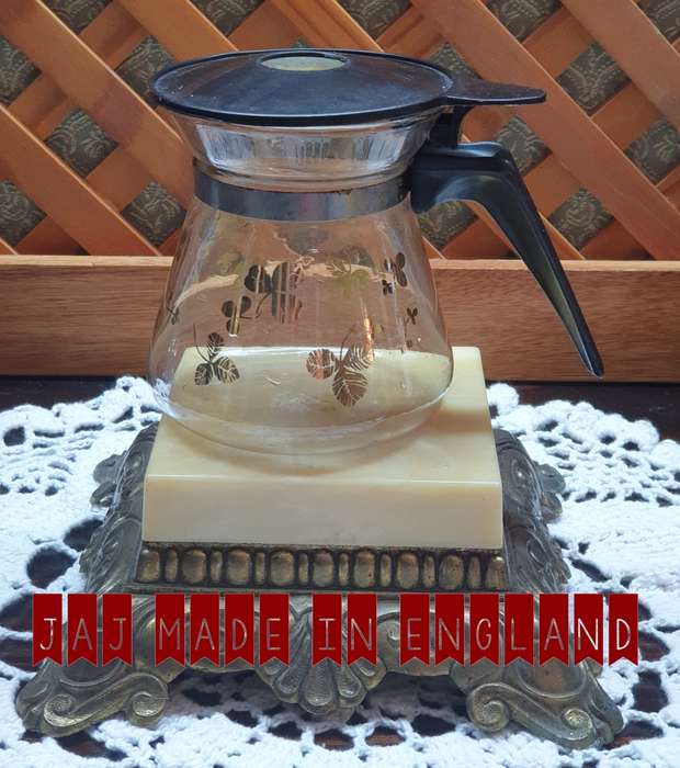 VINTAGE JAJ PYREX GOLD JUG  | 1970`S |