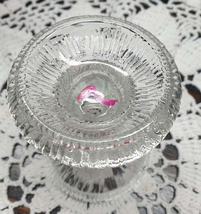 FRENCH GLASS CANDLE HOLDER | DECOR |