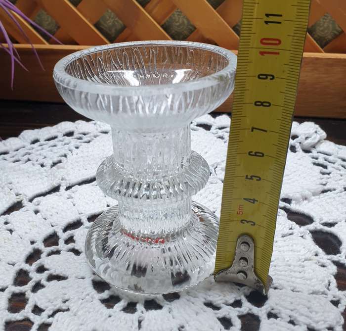 FRENCH GLASS CANDLE HOLDER | DECOR |