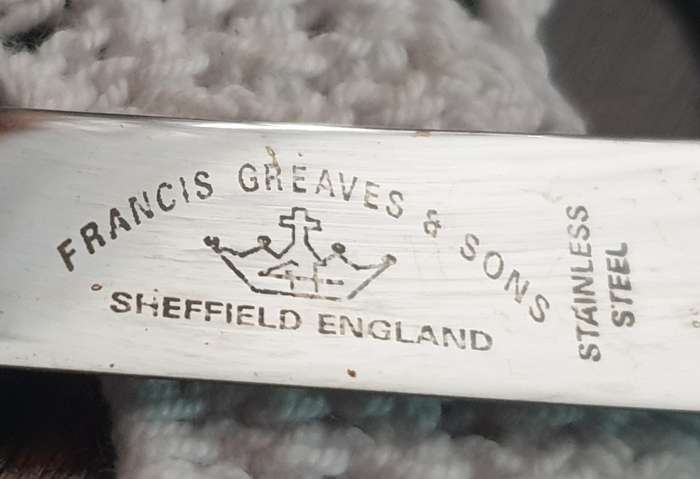 SILVER PLATED CHEESE KNIFE | FRANCIS GREAVES & SONS |