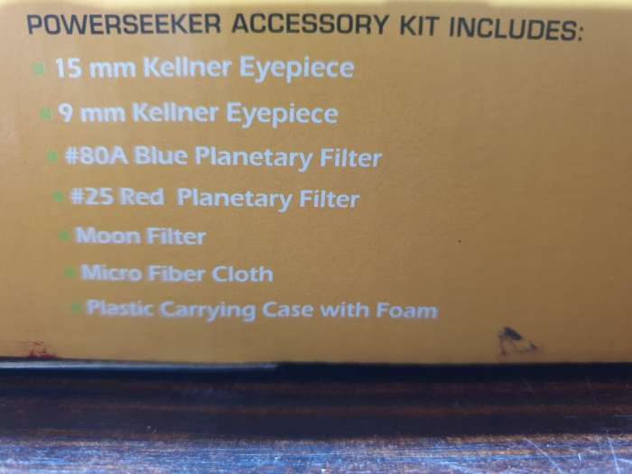 Celestron Powerseeker Accessory Kit- Display unit.