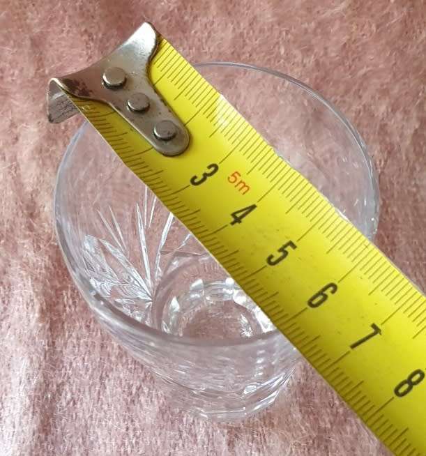 SET OF TWO CRYSTAL GLASSES