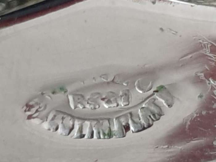 Vintage Pyrex bowl  with silver plated stand