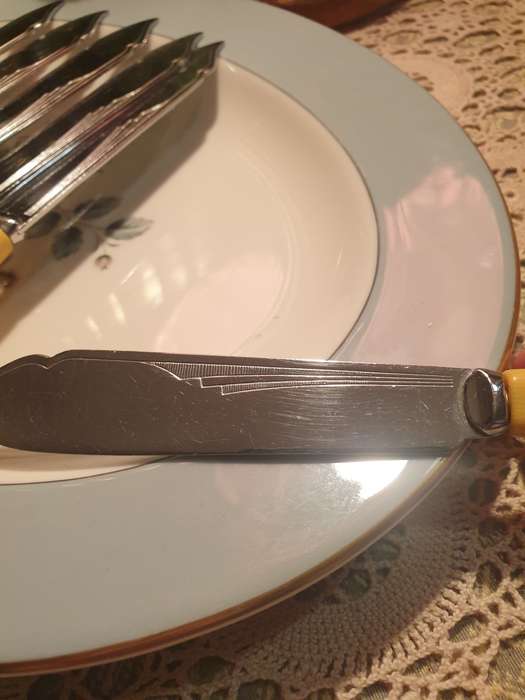 CHROME PLATED FISH KNIVES