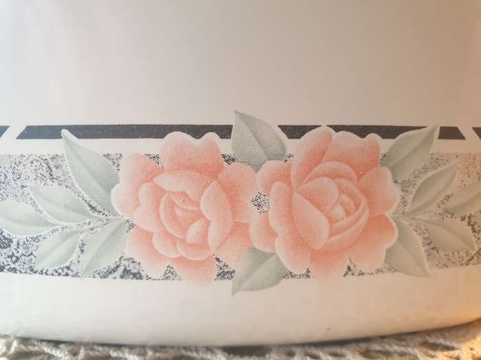 CORNING WARE BOWL | SILK & ROSES | USA |