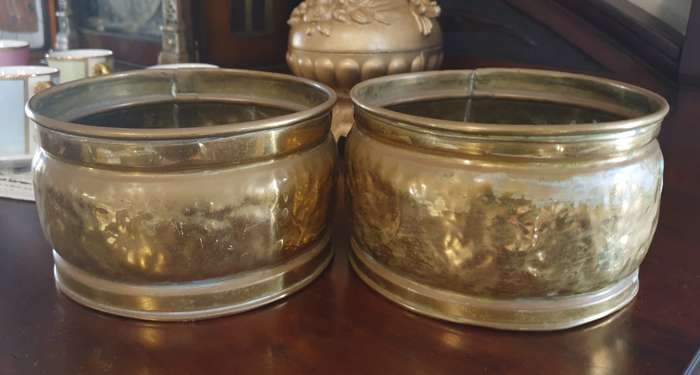 SET OF Brass planters