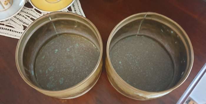 SET OF Brass planters